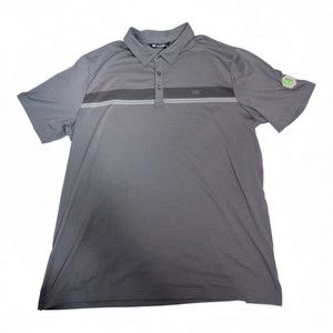 Travis Mathew Men's XXL Big & Tall Gray Performance Polo - NWT